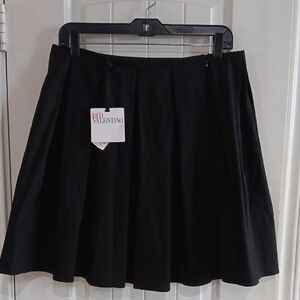 RED Valentino Classic Black A-Line Skirt